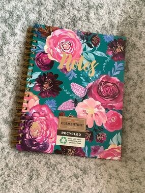 Clementine Paper Co Floral Brights Lined Journal Hardcover Notebook NWT 8.25”x10